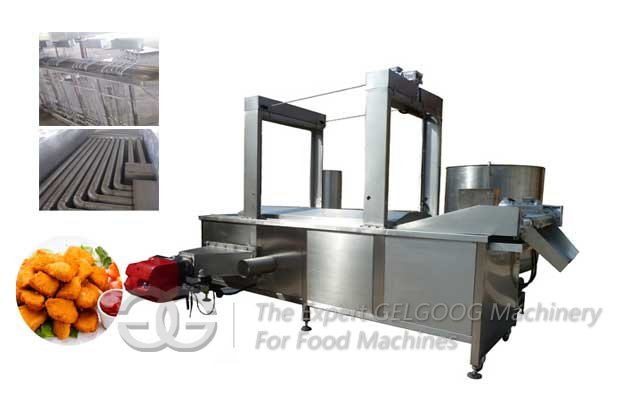 automatic mixing continuous fryer machine for sale 