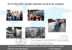 On 15 May 2015. Canada customers arrive at our company