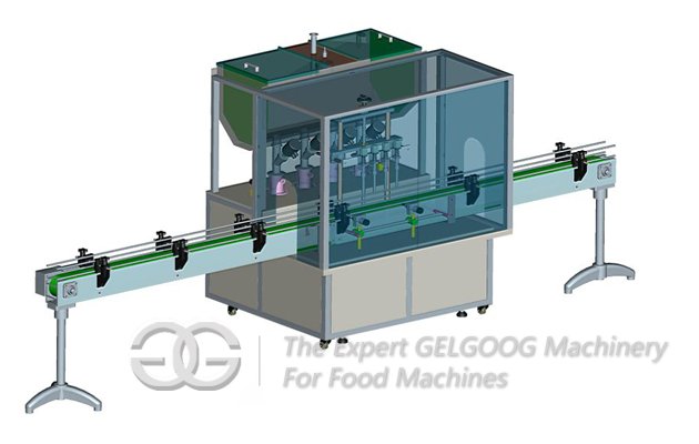 peanut butter automatic filling and capping machine 