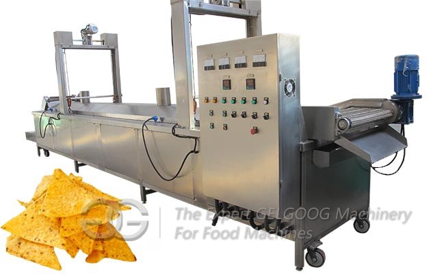 Continuous Corn Chips Fryer Machine