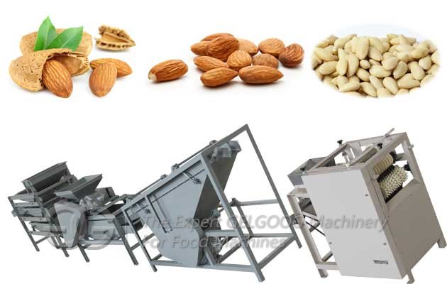 Almond Shelling Peeling Production Line