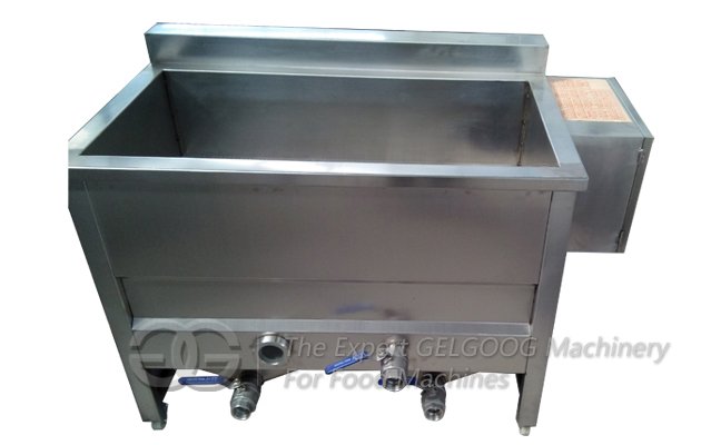 double tanks coated peanut fryer machine