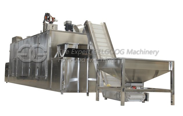 continuous almond roaster machine